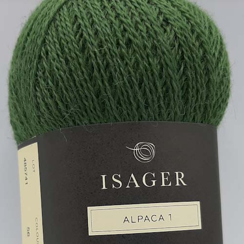 Isager Alpaca 1 yarn - 50g green